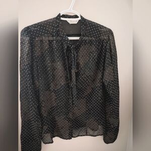 Jessica Black Polka Dot Men's Shirt 2/22 $ on selected item